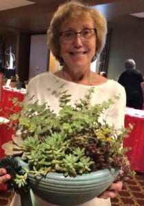 Kathleen with her plants