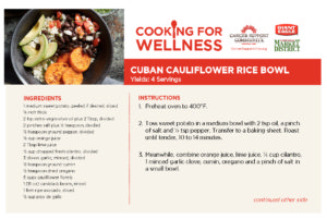 Cuban Cauliflower Bowl – May