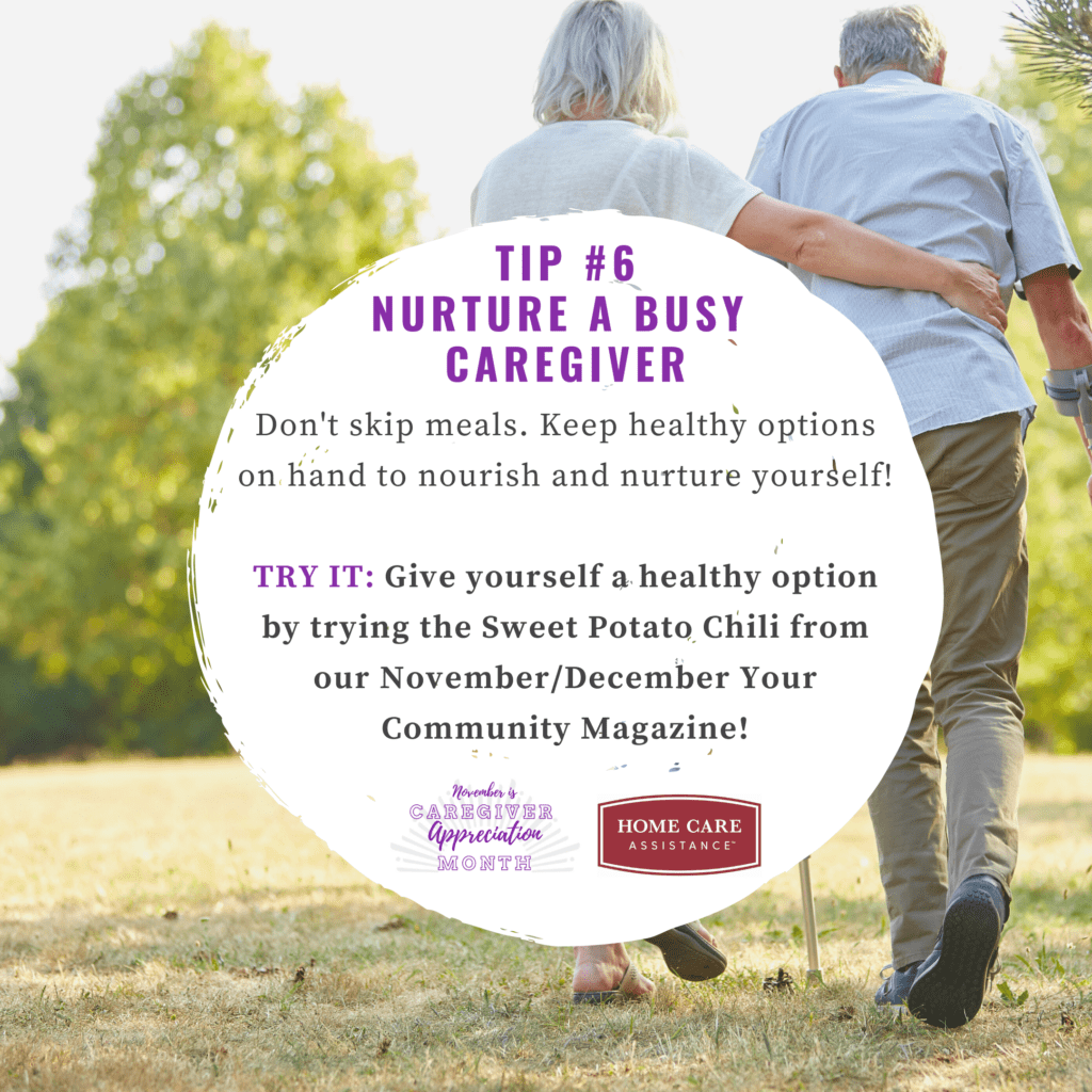 Nurture a busy cargiver