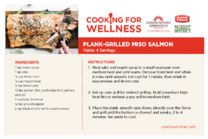 Plank-Grilled Miso Salmon