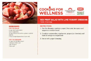 Red Fruit Salad with Lime Yogurt Dressing – Web