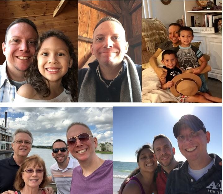 Photos of Marc enjoying family time during his battle with cancer.